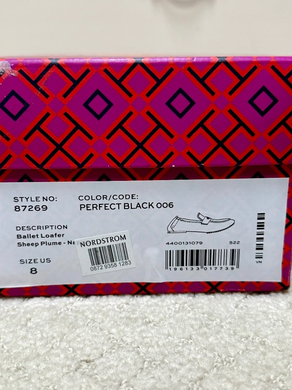 Tory Burch Ballet Loafer Perfect Black size 8